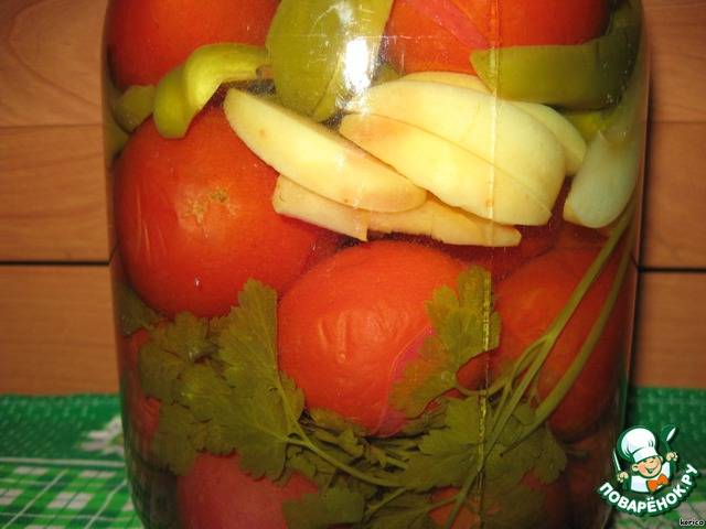 Рецепты консервирования помидоров с яблоками на зиму пальчики оближешь