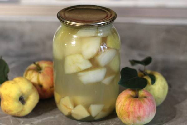 Компот из яблок на зиму – простой рецепт на 3 литровую банку