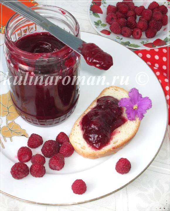 Малиновое желе с желатином