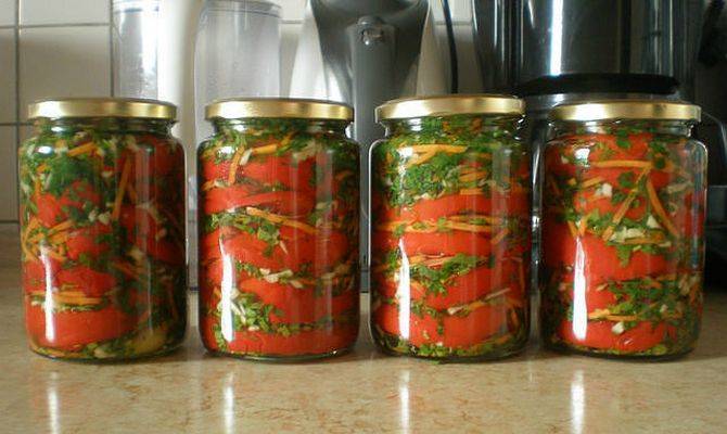 Перец в томатном соке на зиму — 4 очень вкусных рецепта