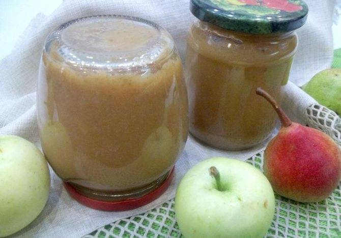 3 лучших рецепта приготовления яблочно-грушевого пюре на зиму