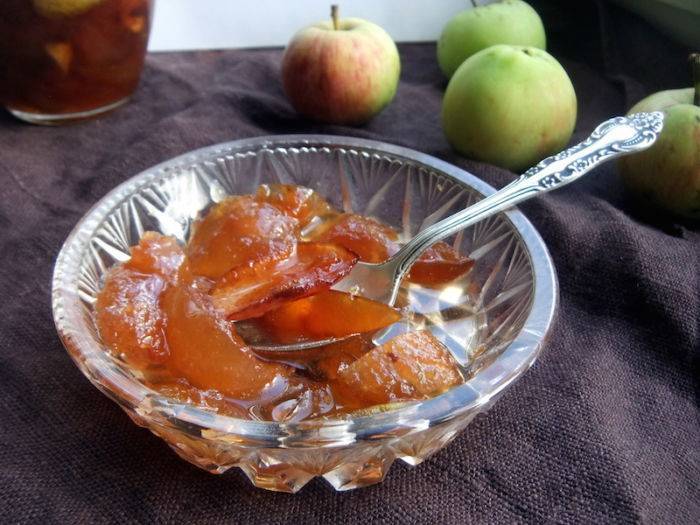 Яблочное варенье дольками янтарное — 7 рецептов