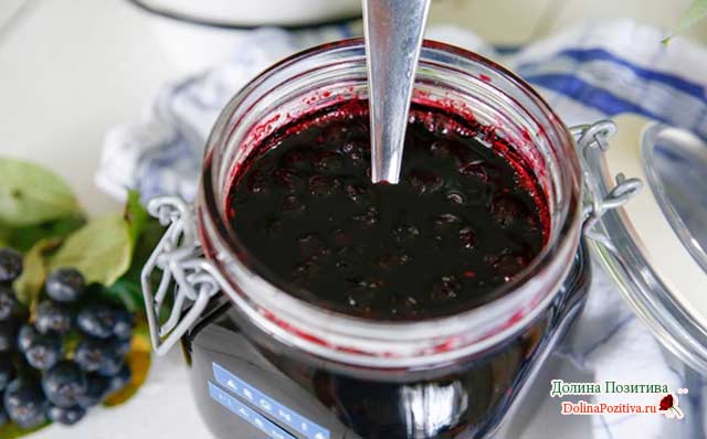 Варенье из черноплодной рябины на зиму: простой рецепт приготовления с фото и видео