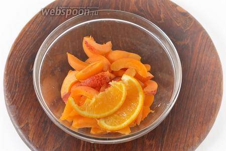 Освежающий компот из абрикосов и апельсина на зиму