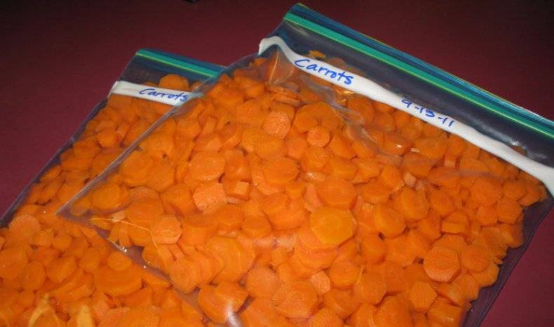 Заморозка свежей моркови на зиму в домашних условиях в морозильной камере