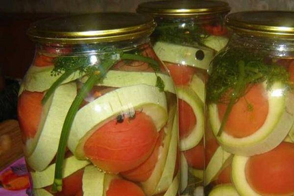 ТОП 5 лучших рецептов консервирования кабачков с помидорами на зиму