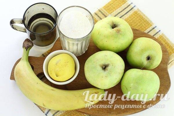 Варенье из яблок и бананов: 4 вкусных рецепта на зиму в домашних условиях