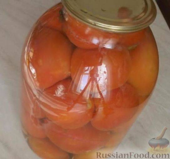 Консервированные маринованные помидоры с чесноком на зиму