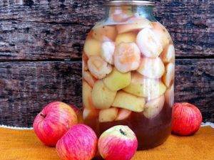 Компот из яблок на зиму — рецепты на 3 литровую банку