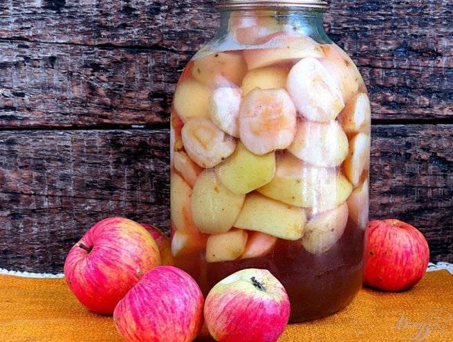 Компот из яблок на зиму — рецепты на 3 литровую банку