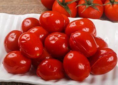 Малосольные помидоры черри быстрого приготовления с чесноком. рецепт малосольные помидорчики черри с фото по шагам