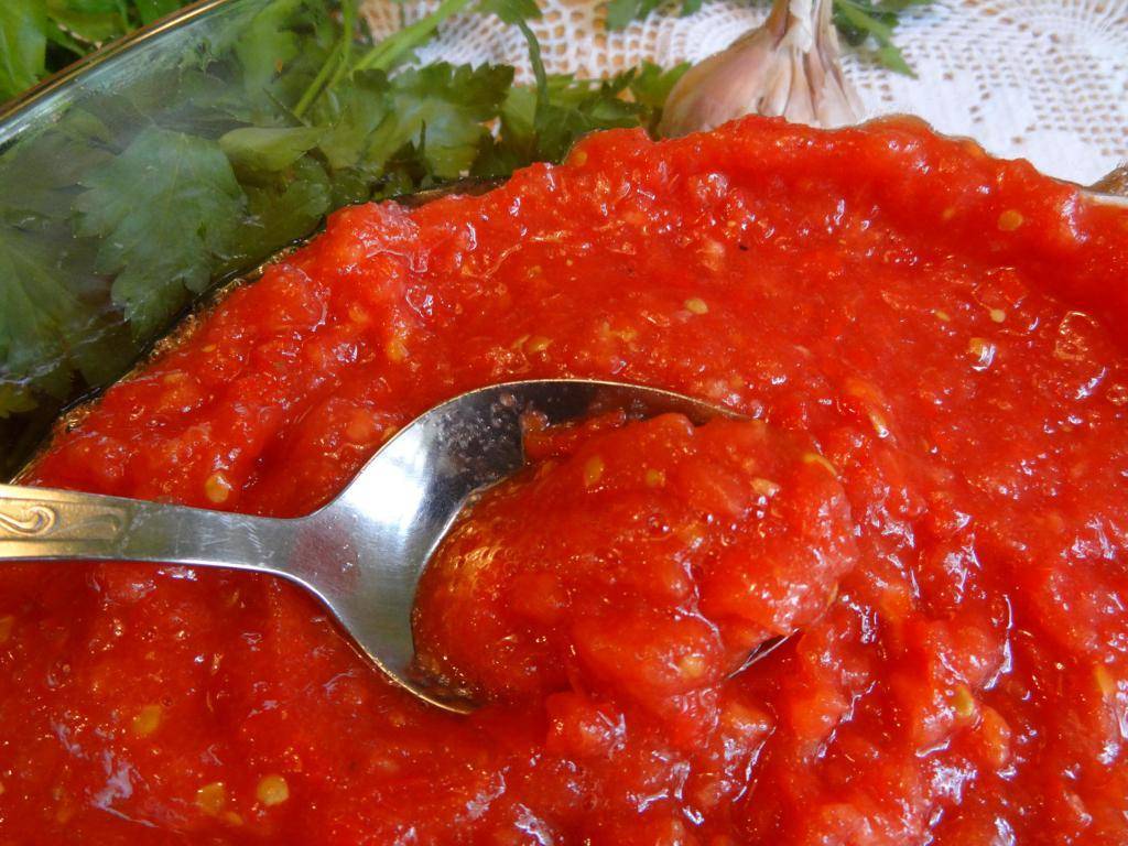 5 классических рецептов аджики из помидор и чеснока на зиму без варки