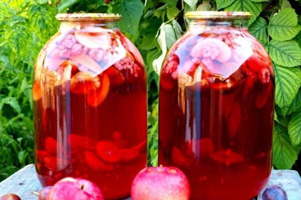 Компот из яблок на зиму на 3 литровую банку без стерилизации — 7 простых рецептов