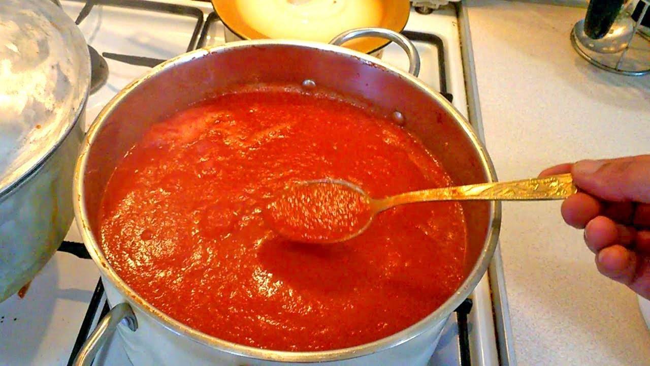 Лучшие рецепты томатной пасты на зиму  в домашних условиях