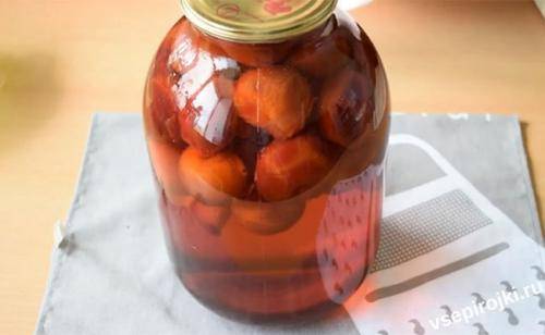Компот из абрикосов на 3 литровую банку на зиму - 5 простых рецептов с фото пошагово