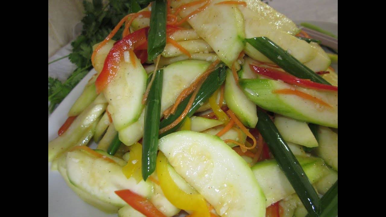 Кабачки по-корейски. самые вкусные рецепты быстрого приготовления