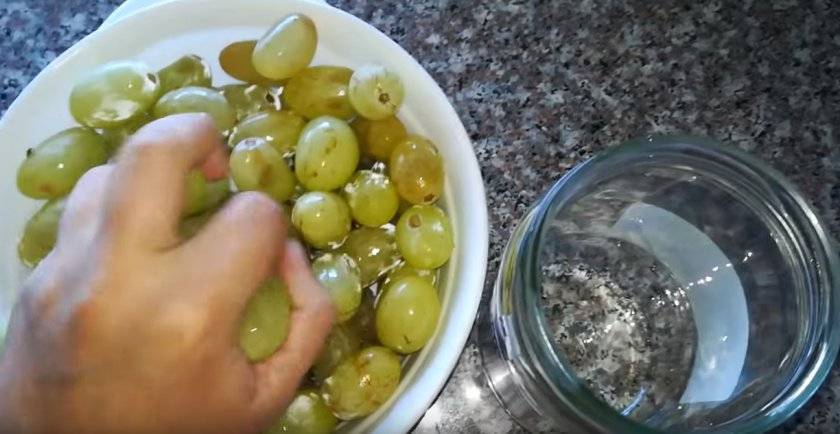 Маринованный виноград в банках на зиму