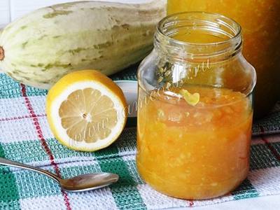 ТОП 4 пошаговых рецепта джема из кабачков с лимоном