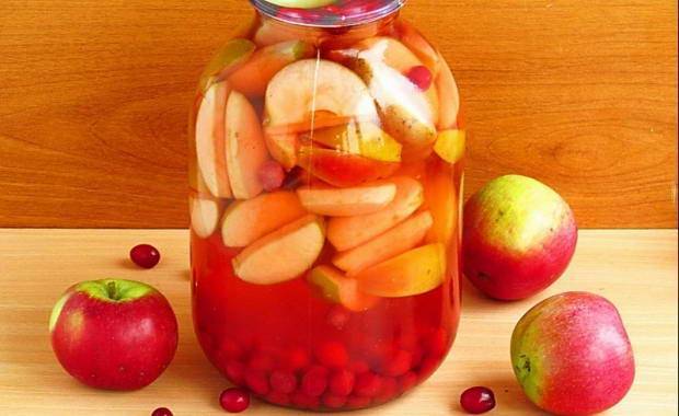 Витамины своими руками — компот из яблок и вишни