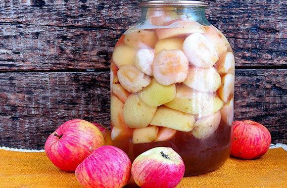Рецепты компота из яблок на зиму на 3 литровую банку: ассорти, дольками и целиком