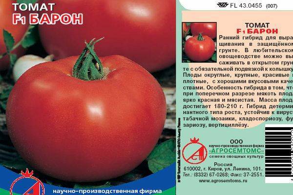 Фото, видео, отзывы, описание, характеристика, урожайность сорта помидора «барон солемахер»